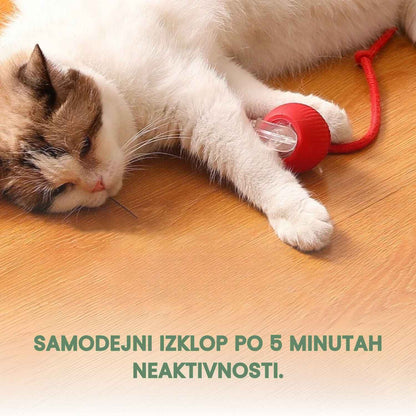 Pametna in interaktivna žogica za vašo mačko – Polnjenje prek USB-ja